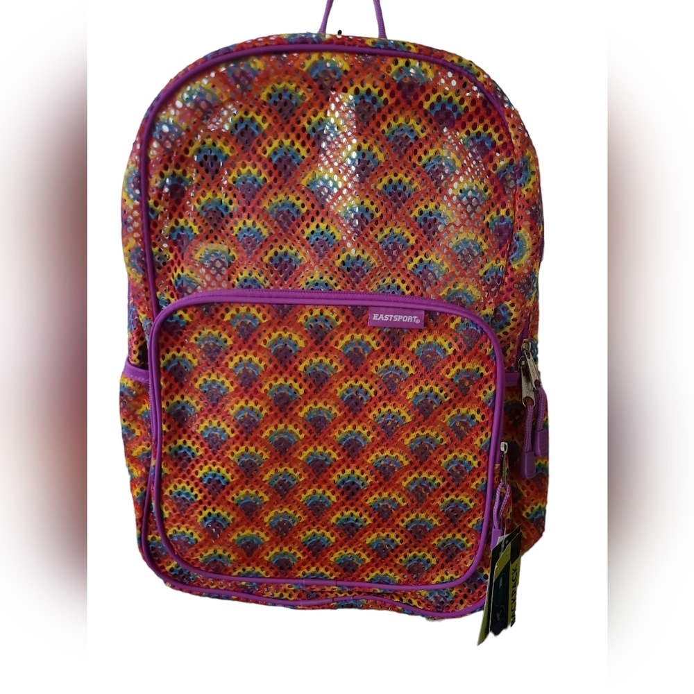 Eastsport 16 3/8" Multicolored Mesh Backpack